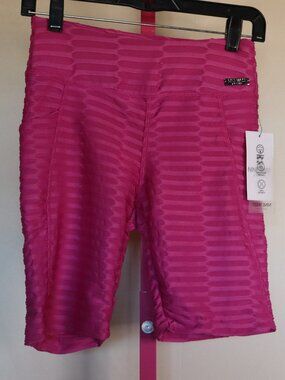 Nine West Active Biker's/Yoga Shorts - Pockets - PINK pink, Size medium